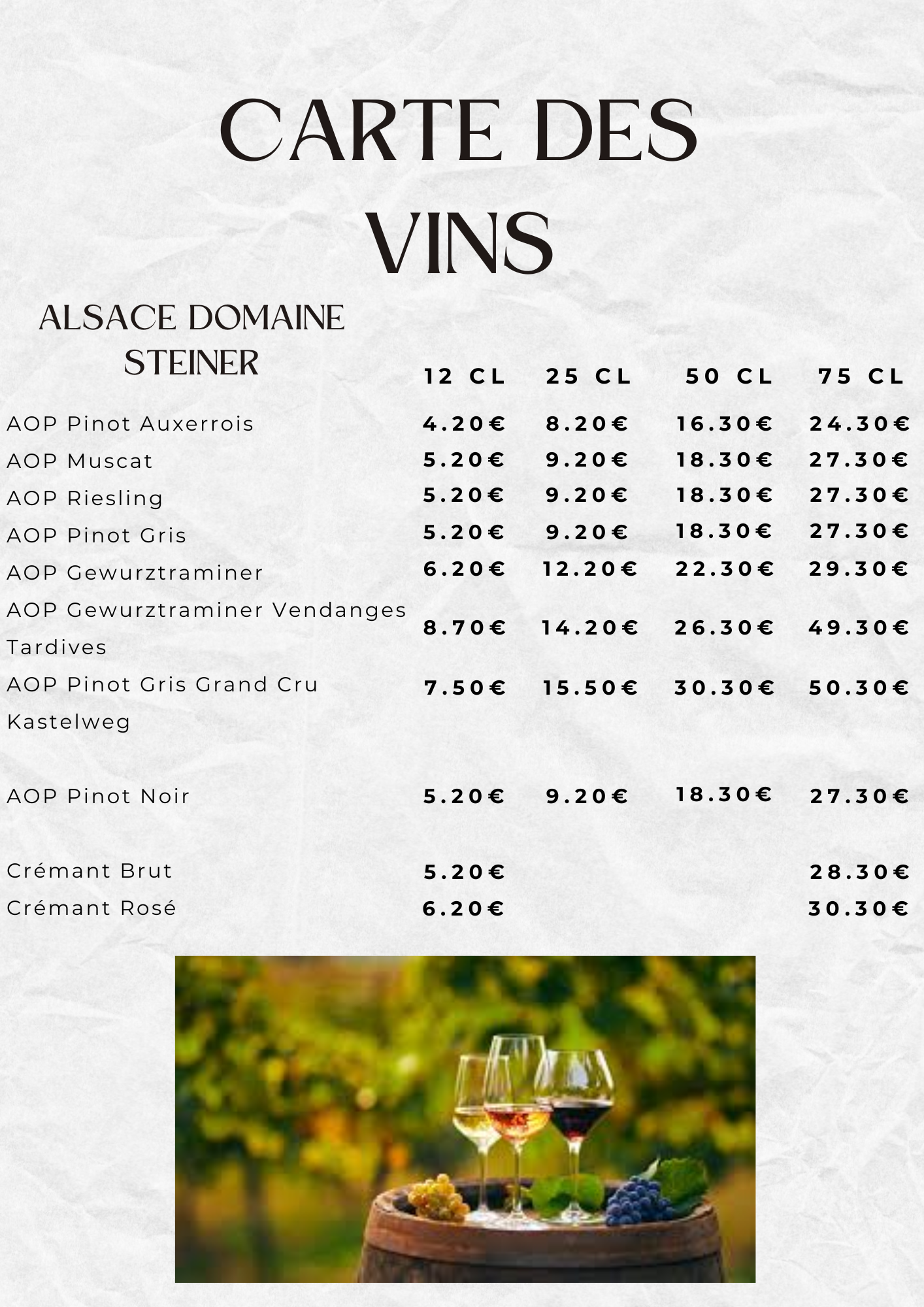 Au P&#8217;tit Ribeau : Winstub et brasserie alsacienne avec produits frais et de saison à Ribeauvillé vers Colmar Sélestat 14